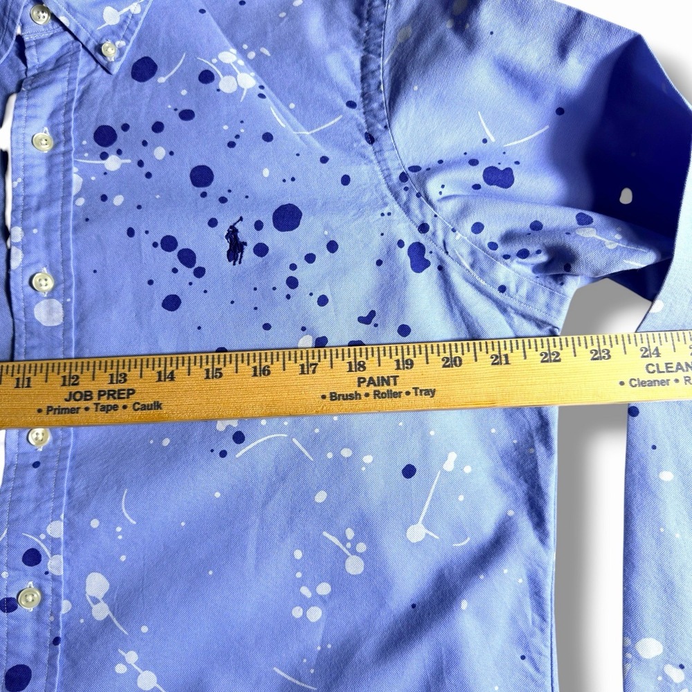 Ralph Lauren Classic Fit Paint Splatter Oxford Button Down Rare OCBDPreppy Shirt - Picture 5 of 10